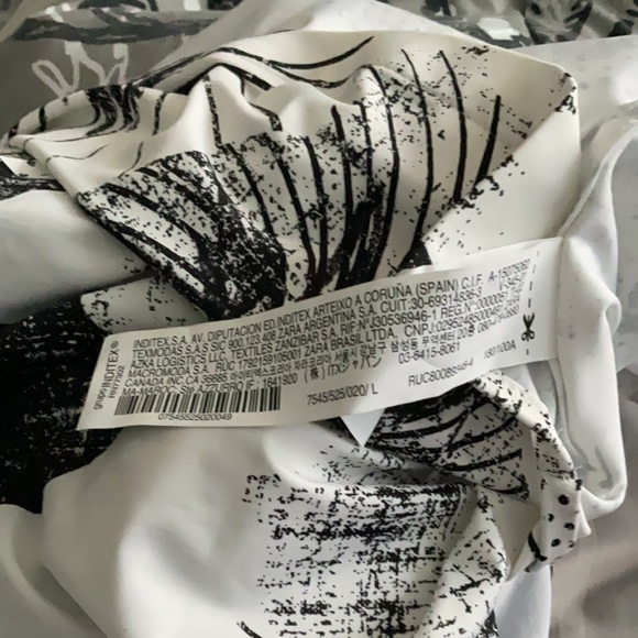 ZARA ~ABSTRACT PRINT STRETCH SHIRT (NWT) - Picture 10 of 10